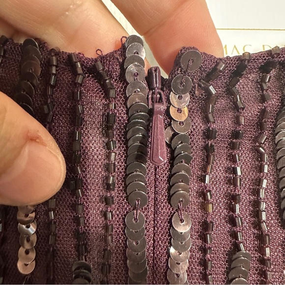 MacDuggal 4977 formal gown in mulberry, size 12, wedding, evening - Picture 11 of 16